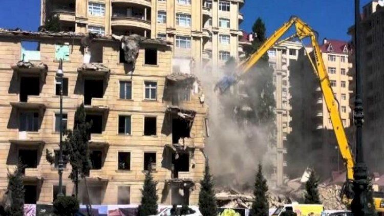 Bakıda söküntülər BAŞLADI: Kompensasiya sakinləri qane etmir